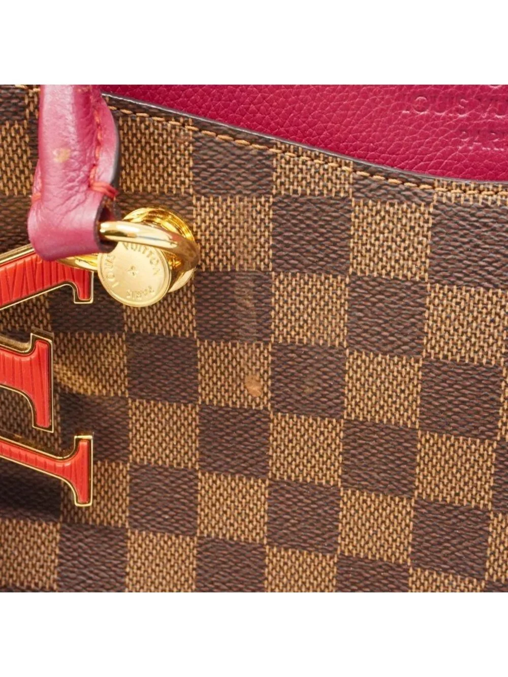 Louis Vuitton Handbag Damier LV Riverside Ebene Redouvent 2-Way